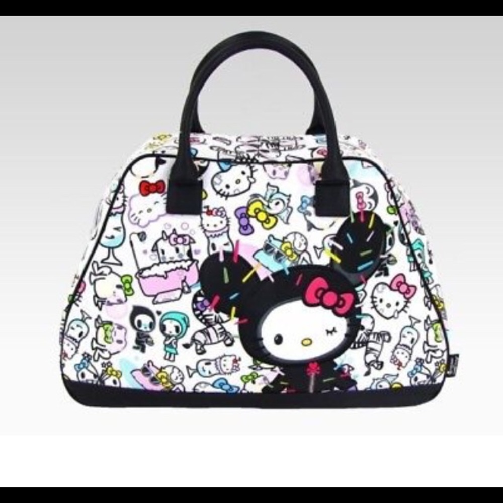 hello kitty x tokidoki bowler bag